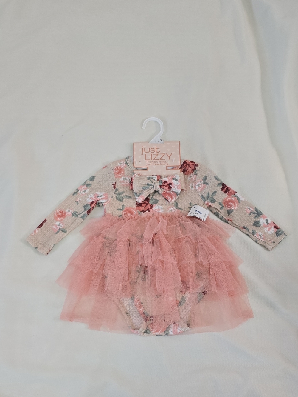 just Lizzy fashion dress with headband Size: 18M